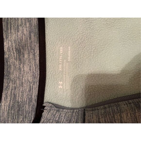 Under Armour Mens Grey/green Long-Sleeve 1/4 Zip Pullover Fleece Jacket Extra Ex - Picture 6 of 16